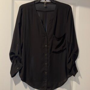 Forever 21 sheer button up shirt